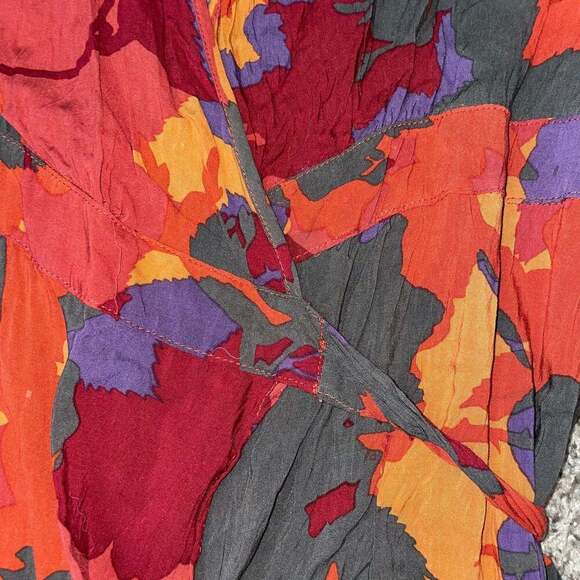 Tysa Spanish Dancer Ruffle Hem Wrap Dress sz3 - Picture 3 of 4